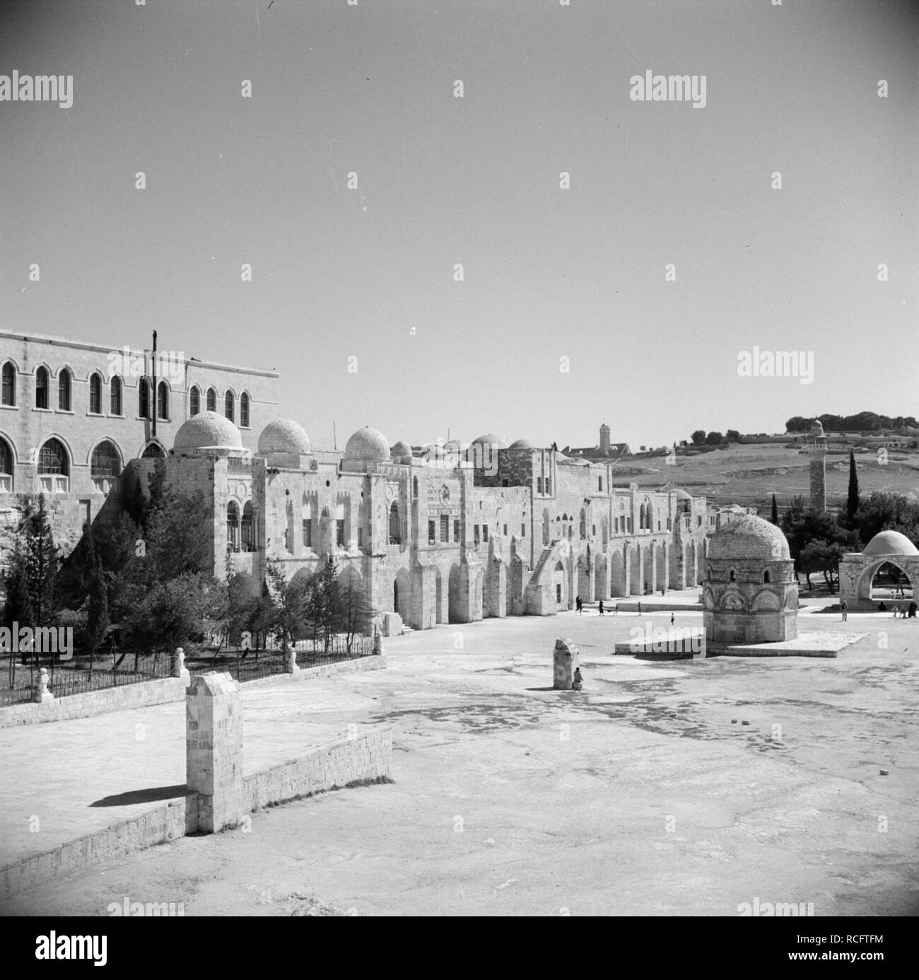 Al Haram esh-Sharif - Tempelberg met enkele heiligdommen, Bestanddeelnr 255-5423. Foto Stock