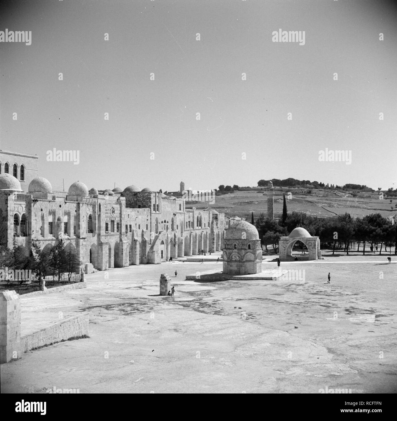 Al Haram esh-Sharif - Tempelberg met enkele heiligdommen, Bestanddeelnr 255-5424. Foto Stock