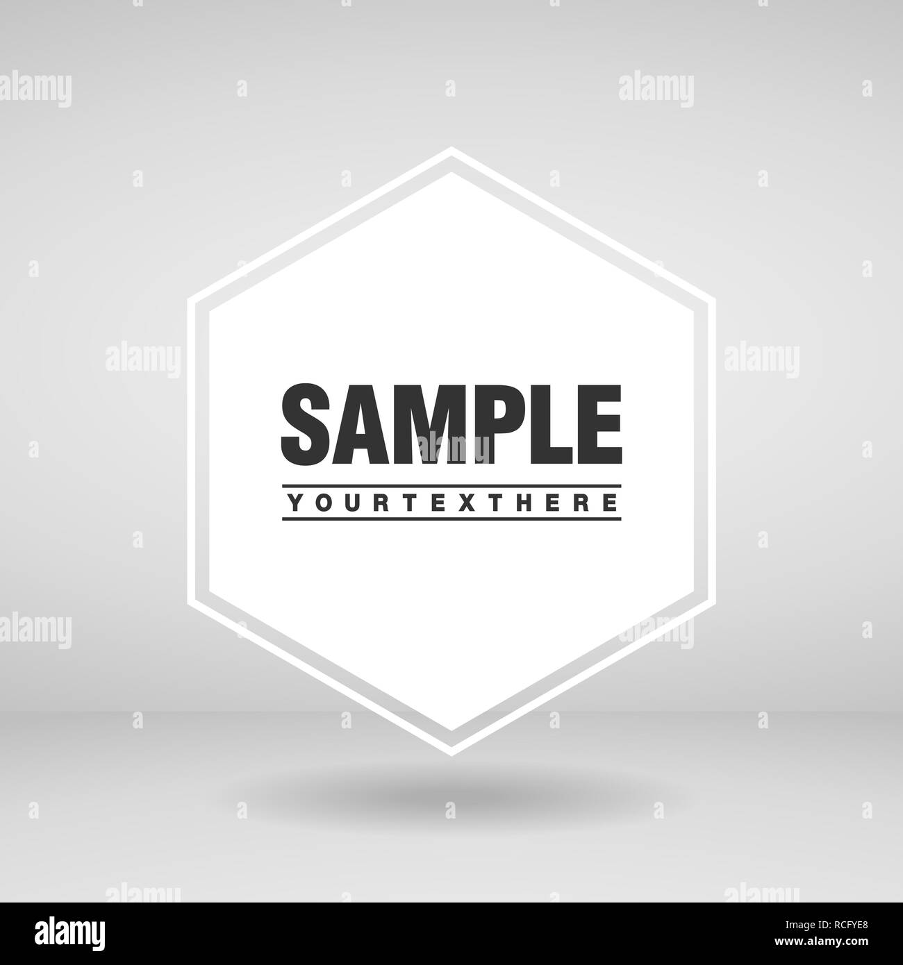 Il design del coperchio con sfondo per studio. Foto Stock