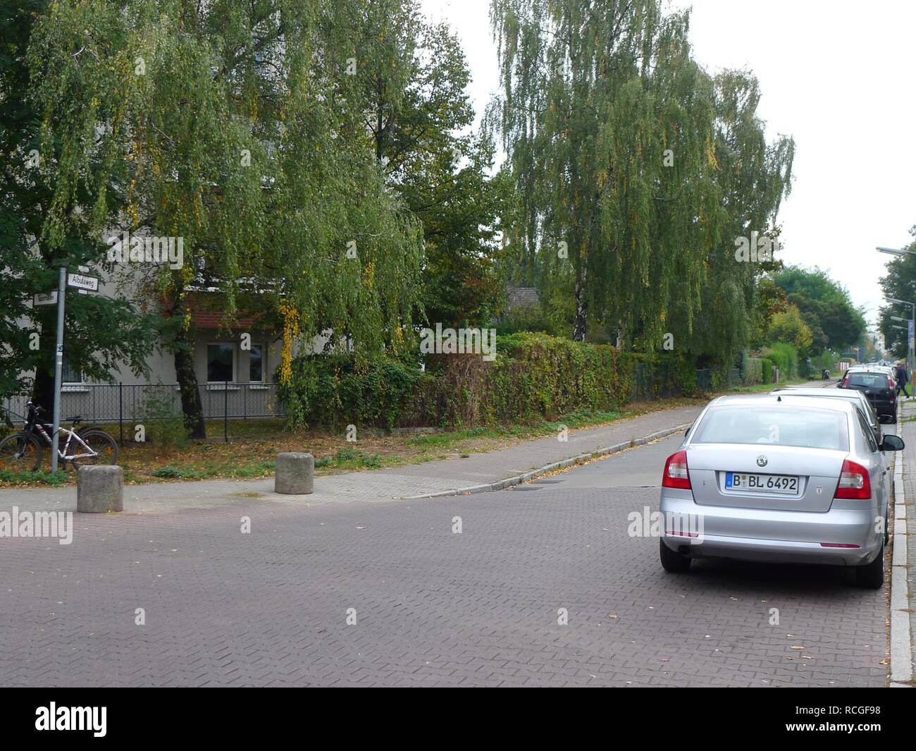 Albulaweg (Berlin-Mariendorf). Foto Stock