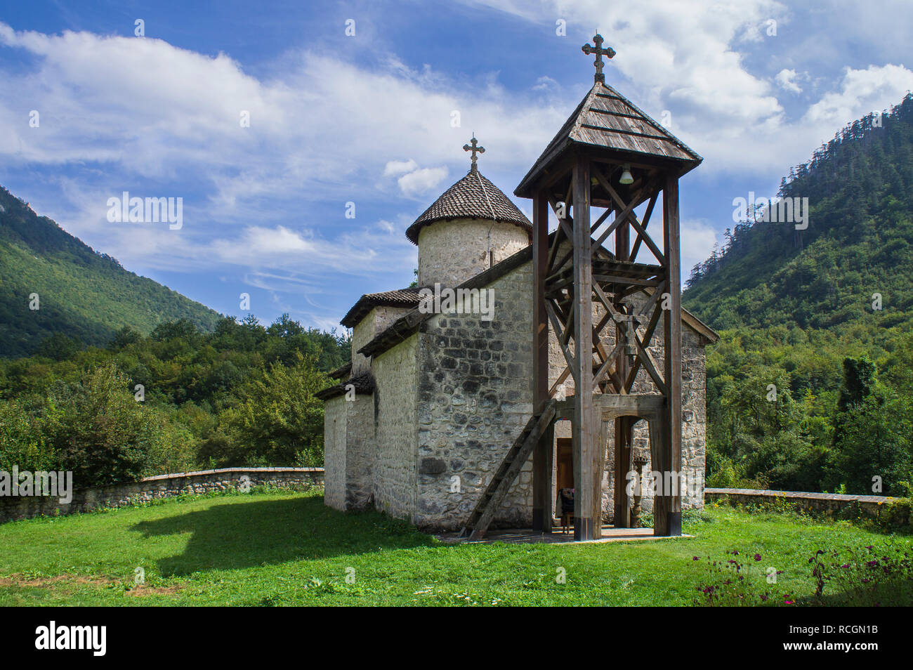 Le montagne del Durmitor è un massiccio nel nord-ovest del Montenegro, una parte delle Alpi dinariche. Bobotov Kuk, il picco più alto di esso, raggiunge un altezza di 2, Foto Stock