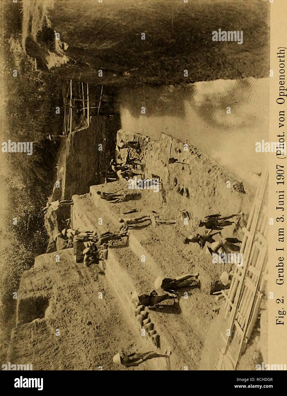 . Die Pithecanthropus-Schichten auf Java. Geologische und paläontologische Ergebnisse der Trinil-Expedition (1907 und 1908), ausgeführt mit Unterstützung der Akademischen Jubiläumsstiftung der Stadt Berlin und der Königlich bayerischen Akademi der Wissenschaften. Geologia e Paleontologia; Homo erectus. Sdenka-Trinü-spedizione. Tafel III.. Si prega di notare che queste immagini vengono estratte dalla pagina sottoposta a scansione di immagini che possono essere state migliorate digitalmente per la leggibilità - Colorazione e aspetto di queste illustrazioni potrebbero non perfettamente assomigliano al lavoro originale. Selenka, Lenore; Blanckenhorn, Max Ludwig Foto Stock