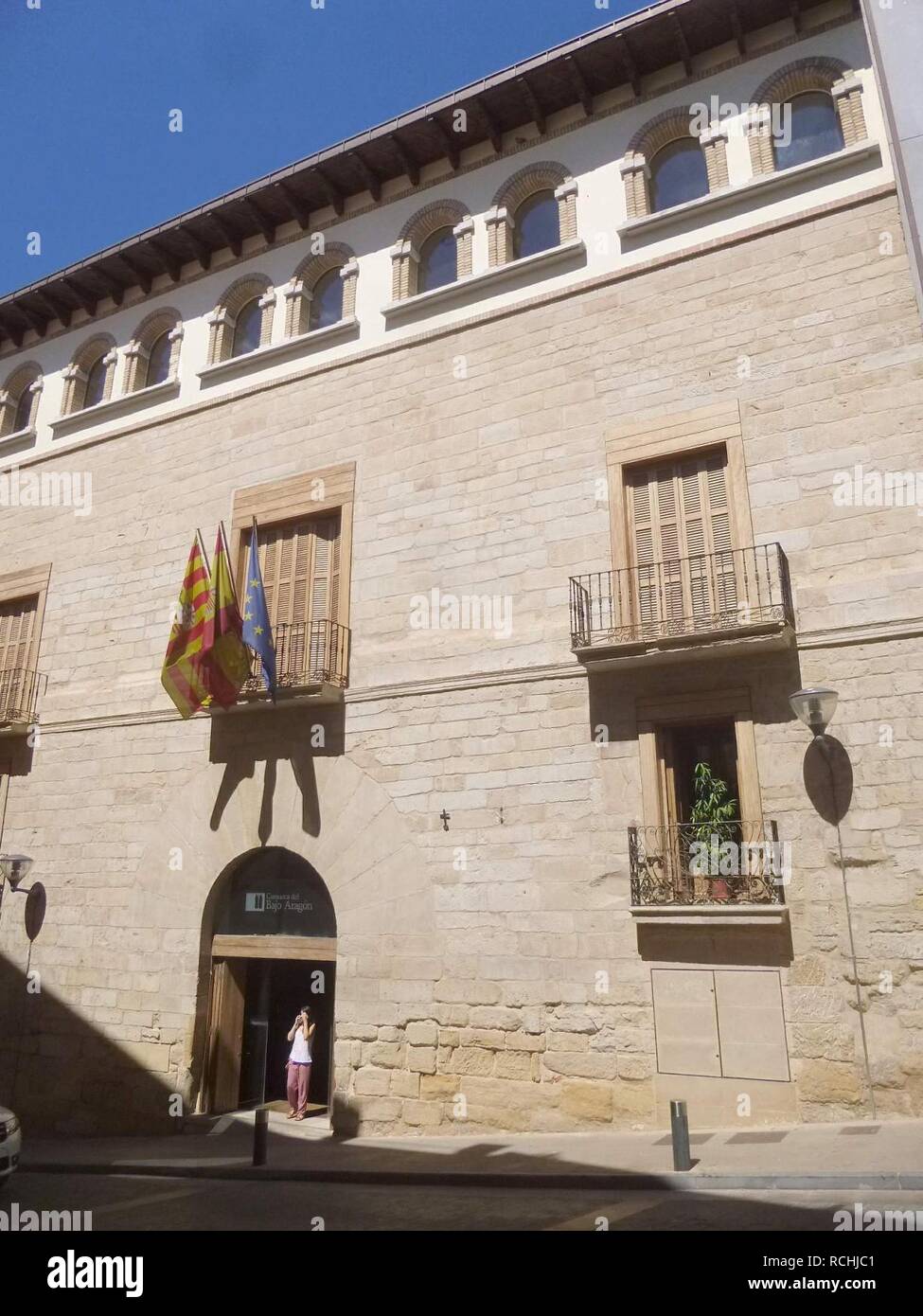 Alcaniz - Palacio Cascajares (Oficinas de la comarca del Bajo Aragón) 6. Foto Stock