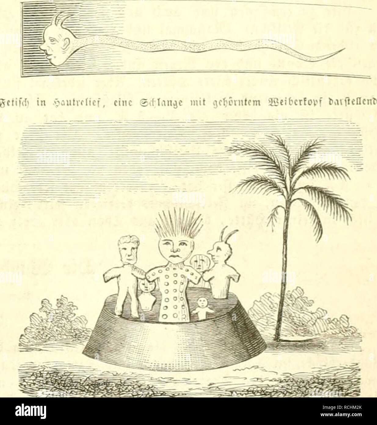 . Die Natur. Storia naturale. Tcv Sotiimaäajiiic ÜJiiiSju.. 'S-'v-Ä--^ Ätlif.tc i'cr ^ät tr.im Wim, -IH"fc mil firjii mit gctincii tardeDciiN Übet ber (5TBE. Sa" Sadi rubt ganj frei auf B^ tun: ben 3;t)onbau; in bcn meijlen ©egenten irirb ii ju ebes ncr @tbe fertig gebaut unb eollenbet erft auf bie Sbon; mauer gleid)ram rcic ein Secf.geteat t. Ser s^cb.n i|l überall fefi gc|lampft unb bilbct mandimal ein.n auä fleU neu Steindicn äufammcngegofTenen StJofaif. 3m 3"nern ber ipütten finb üerfditetene Srf'cibei iranbe, unb auper bem berocglidien Jliobrbettc befinbet fid) rcenigfienS ein fette" Foto Stock