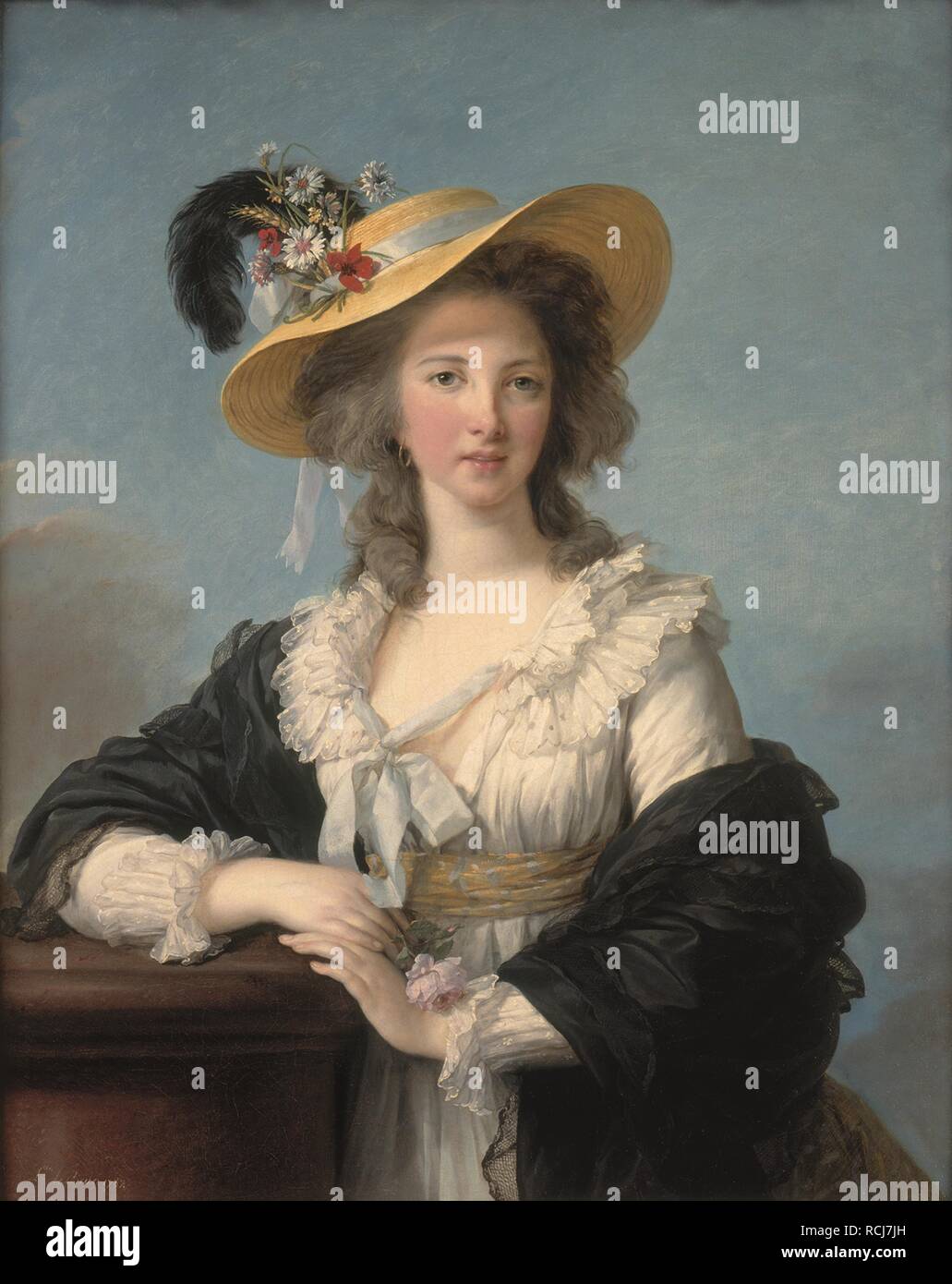 Yolande Martine Gabrielle de Polastron, duchessa di Polignac. Museo: il Musée de l'Histoire de France, Château de Versailles. Autore: Vigée-Lebrun, Marie Louise Elisabeth. Foto Stock
