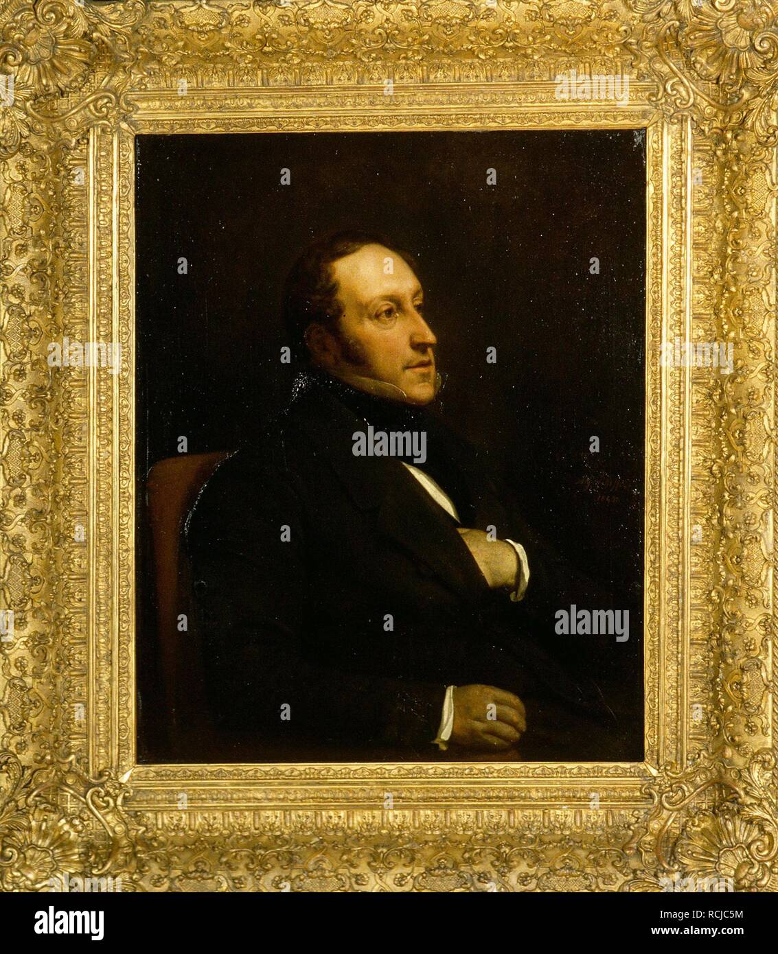 Ritratto del compositore Gioachino Antonio Rossini (1792-1868). Museo: Philharmonie de Paris. Autore: SCHEFFER, ARY. Foto Stock