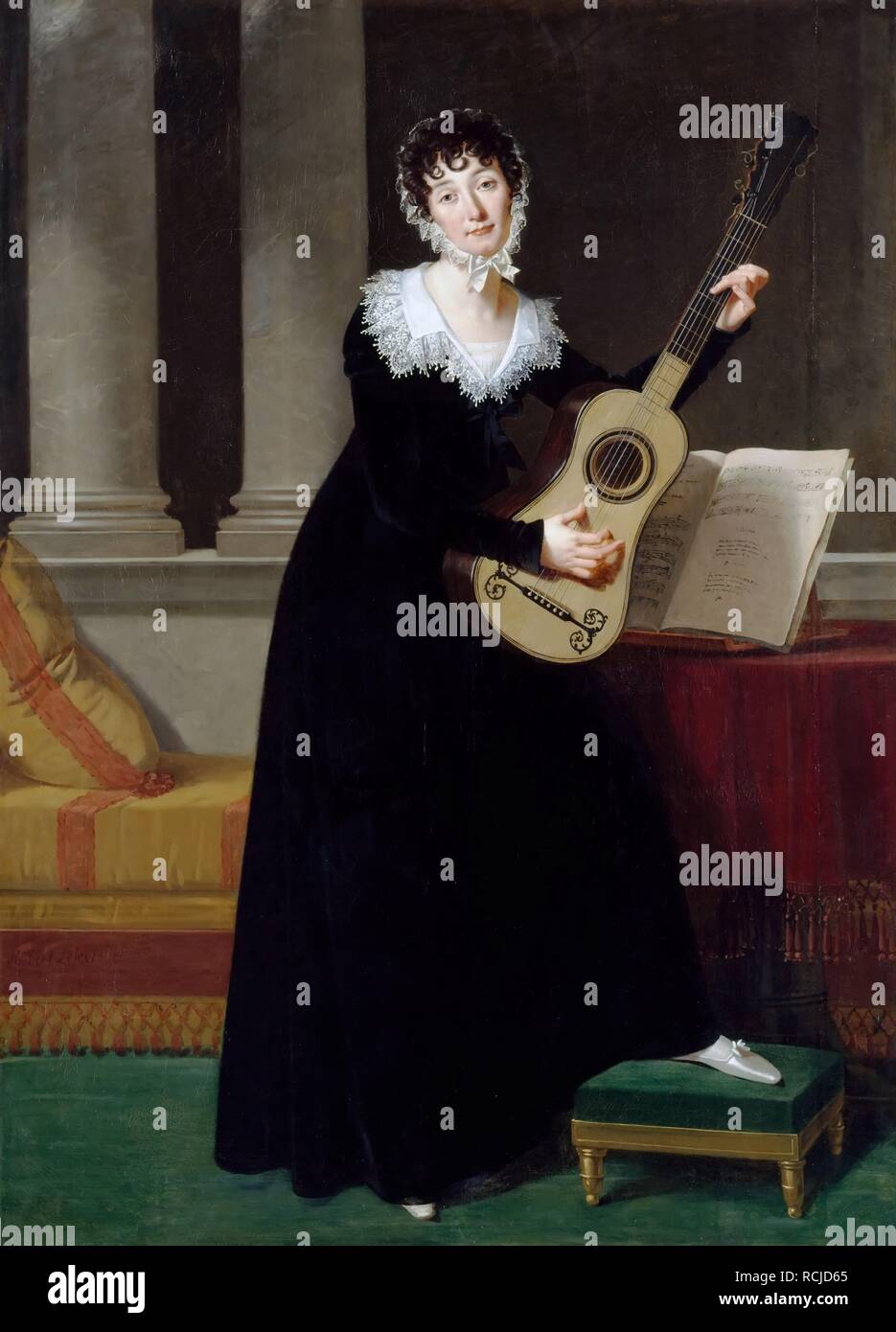 Ritratto di Pauline Duchambge (1778-1858), née de Montet. Museo: il Musée de l'Histoire de France, Château de Versailles. Autore: LEFEVRE, ROBERT. Foto Stock