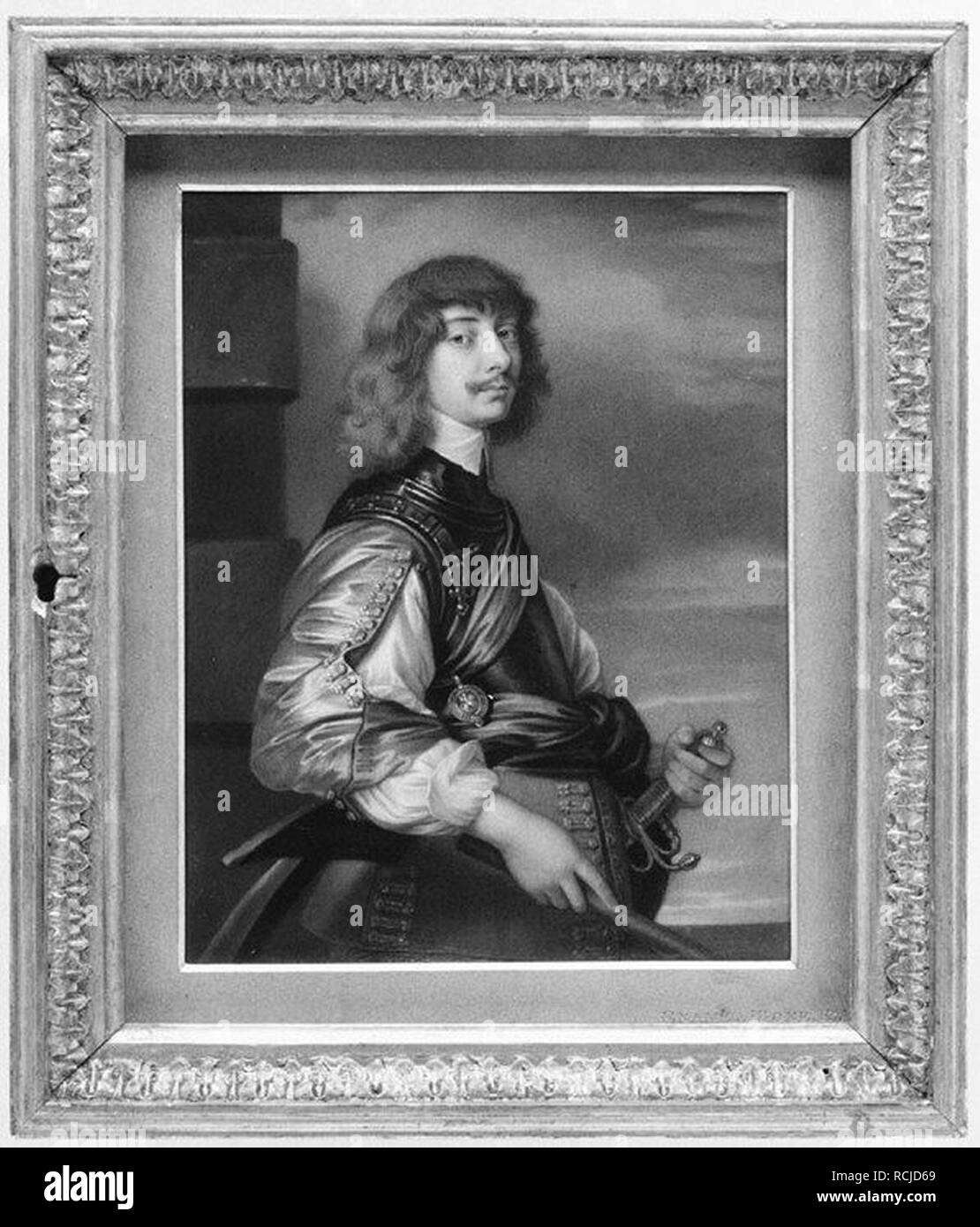 Algernon Percy (1602-1668), decimo conte di Northumberland, dopo Van Dyck Foto Stock