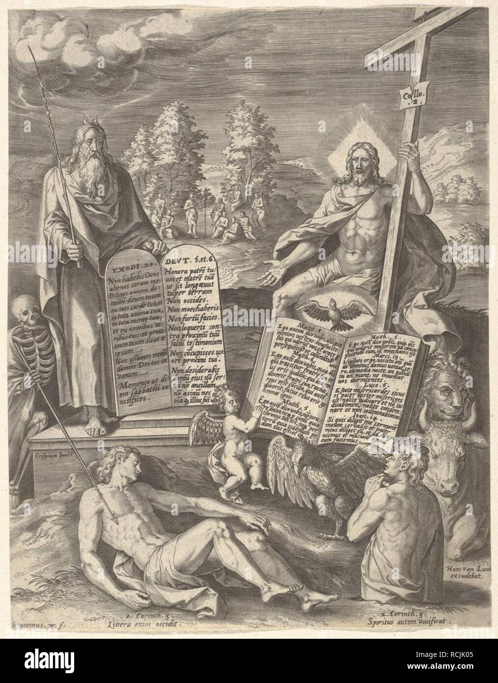 Allegoria della salvezza dell umanità (Allegoria della Legge antica e nuova) Foto Stock