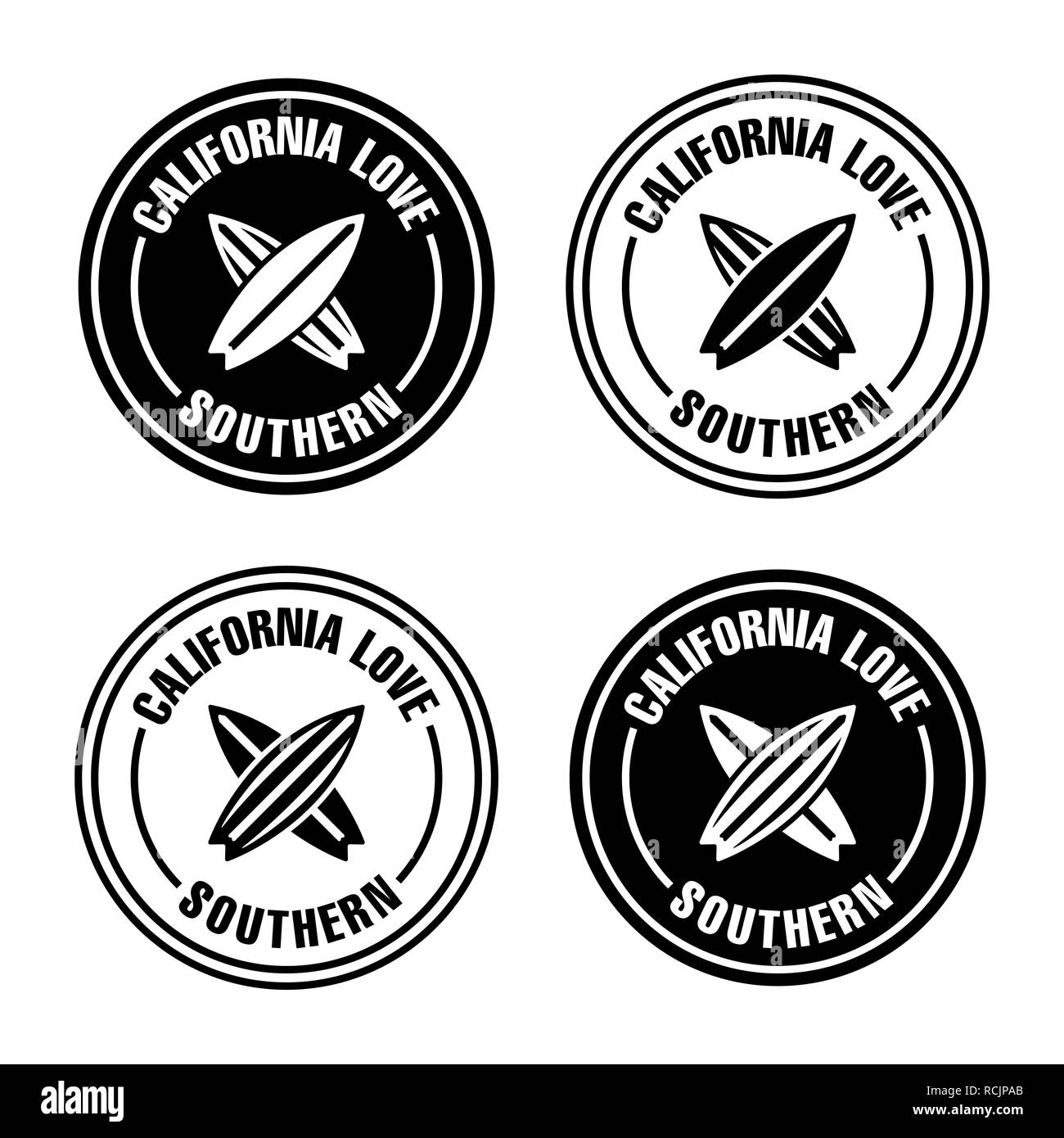 Scheda di navigazione badge logo. Foto Stock