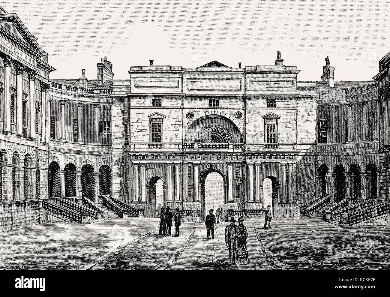 L'Università di Edimburgo, Scozia, XIX secolo Foto Stock
