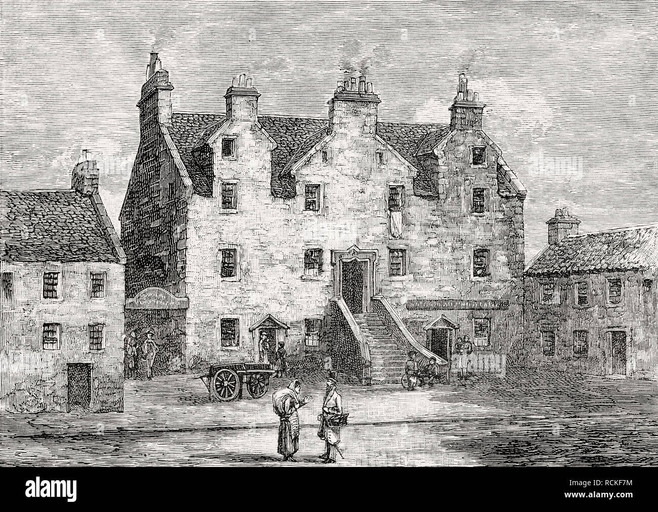 Broadstairs House, Causewayside, Edimburgo, Scozia, XIX secolo Foto Stock