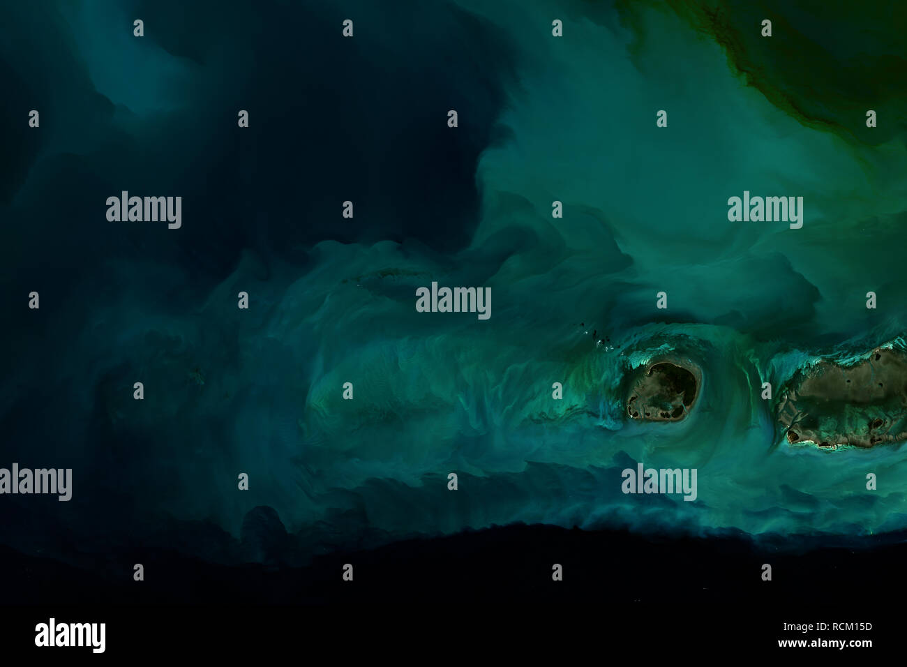 Alta risoluzione immagine satellitare della Florida Keys in USA - contiene modificati Sentinella di Copernico dati [2019] Foto Stock