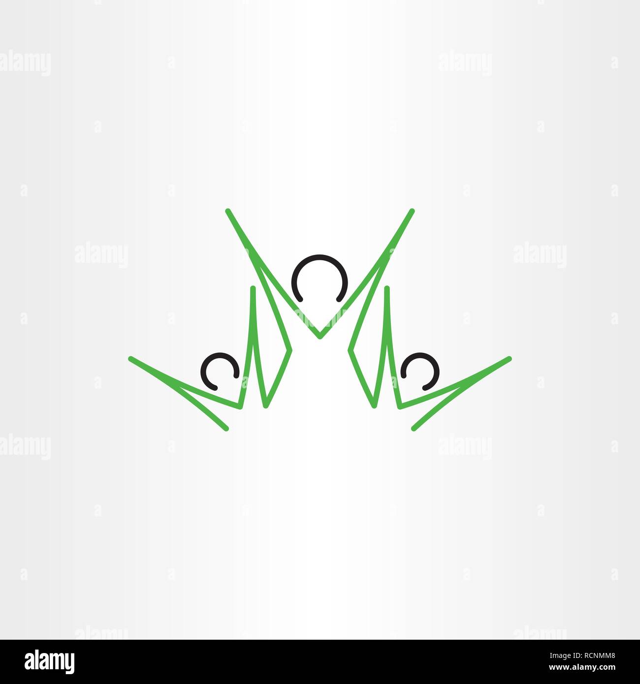 Icona della famiglia madre e bambini simbolo Illustrazione Vettoriale