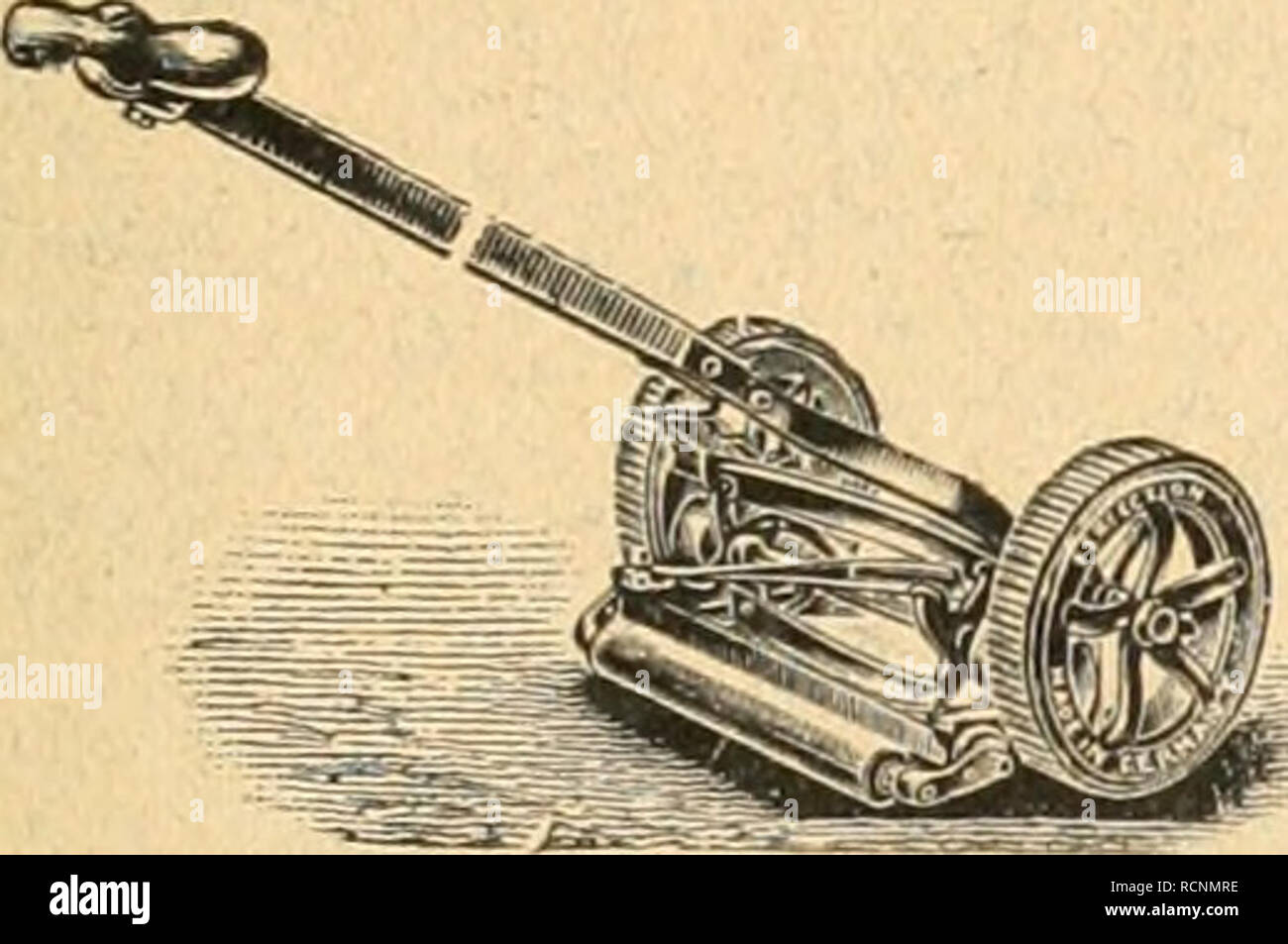 . Die Gartenkunst. Giardinaggio; Giardini -- l'Europa. Frttbbeetkasten, dessen Pfodten ans rerzintc- tem Kisenblech tierffestellt sind D. R. 0. H. 168430. Neu!. RaseniuÃ¤suo neuester Systeme, eigenes bewÃ¤hrtes Fabrikat Marke âPerfectlon" D. G. M. Siegreicii gegen die gesamte Konkurrenz Bocbsfe Preise auf ho Infernatlonaien Gartenbau Ausstellungen. Â Parigi 1905 Grosse vergoldete Medaille. Â Im Gebrauche der Kaiserlichen GÃ¤rten am Neuen Palais und Sanssouci ecc ecc, SchÃ¶nbrunn, Hofburg, der HofgÃ¤rten MÃ¼nchen, Stuttgart, Karlsruhe, Darmstadt, Lussemburgo, Weimar, Oldenburg, BÃ¼ckebur Foto Stock