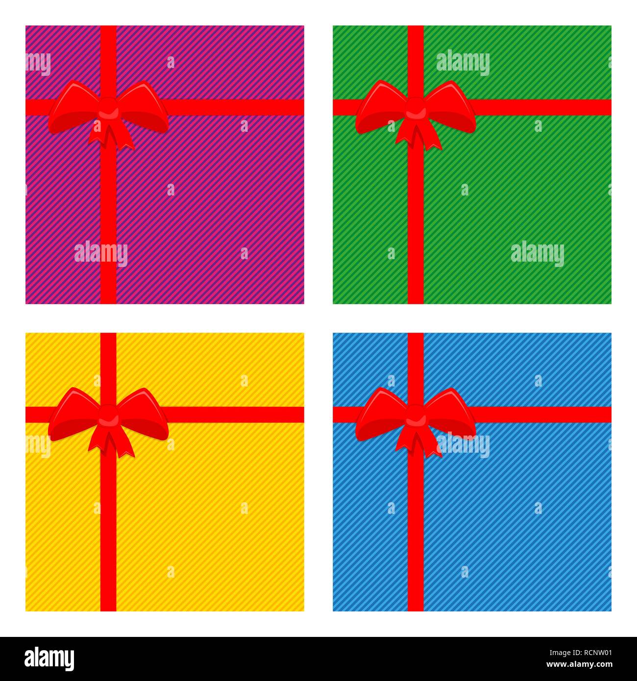 Disegno scatola regalo Immagini Vettoriali Stock - Alamy