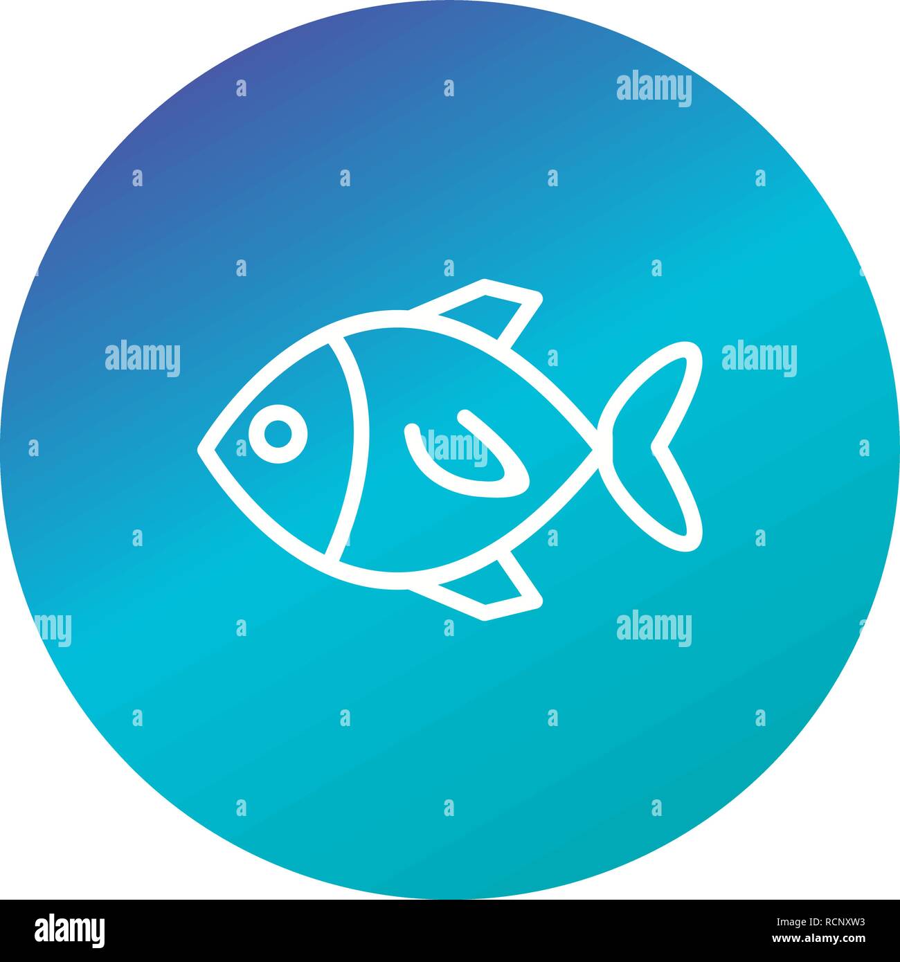 Vettore Icona di pesce Illustrazione Vettoriale