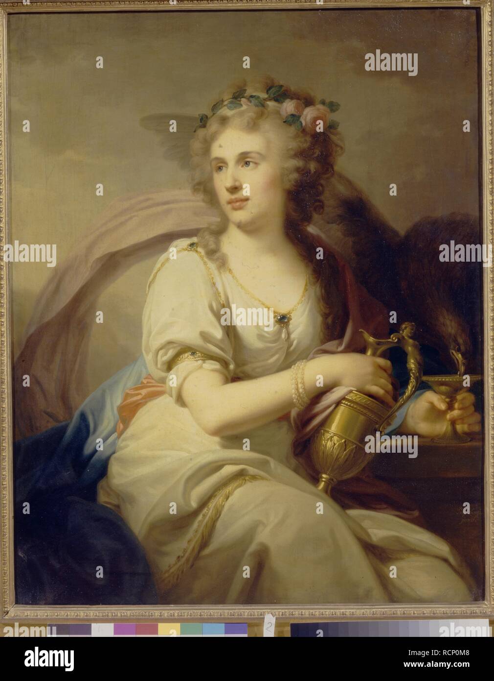 Ritratto di principessa Ekaterina Fyodorovna Dolgorukova (1769-1849) come Hebe. Museo: Membro Galleria Tretyakov di Mosca. Autore: Lampi, Johann-Baptist von, il sambuco. Foto Stock
