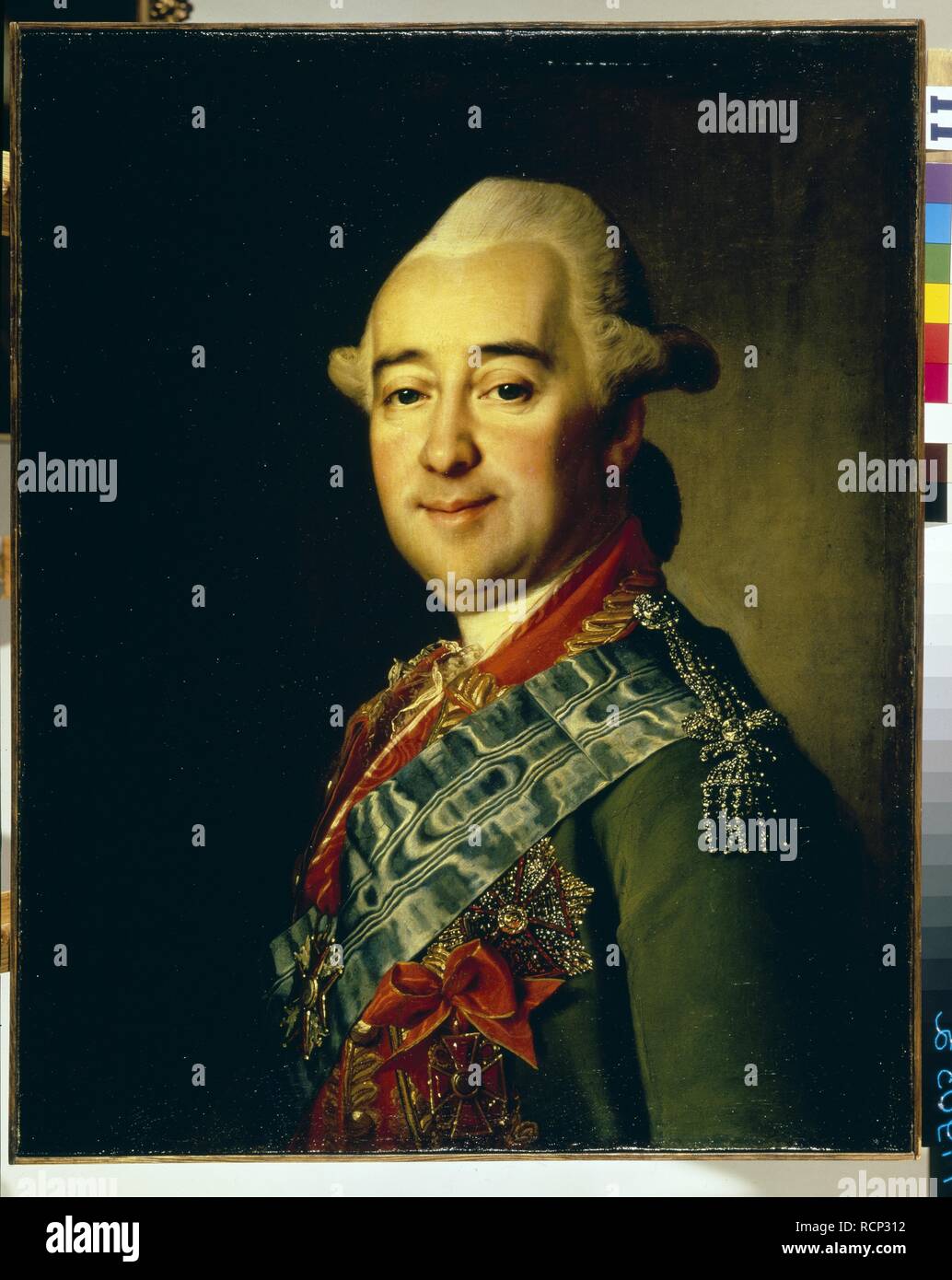 Ritratto del generale Mikhail Krechetnikov (1729-1793). Museo: Membro Hermitage di San Pietroburgo. Autore: Levitsky, Dmitri Grigorievich. Foto Stock