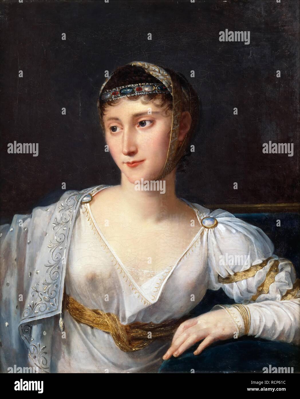 Paolina Bonaparte Borghese, Principessa Borghese, duchessa di Guastalla (1780-1825). Museo: il Musée de l'Histoire de France, Château de Versailles. Autore: LEFEVRE, ROBERT. Foto Stock