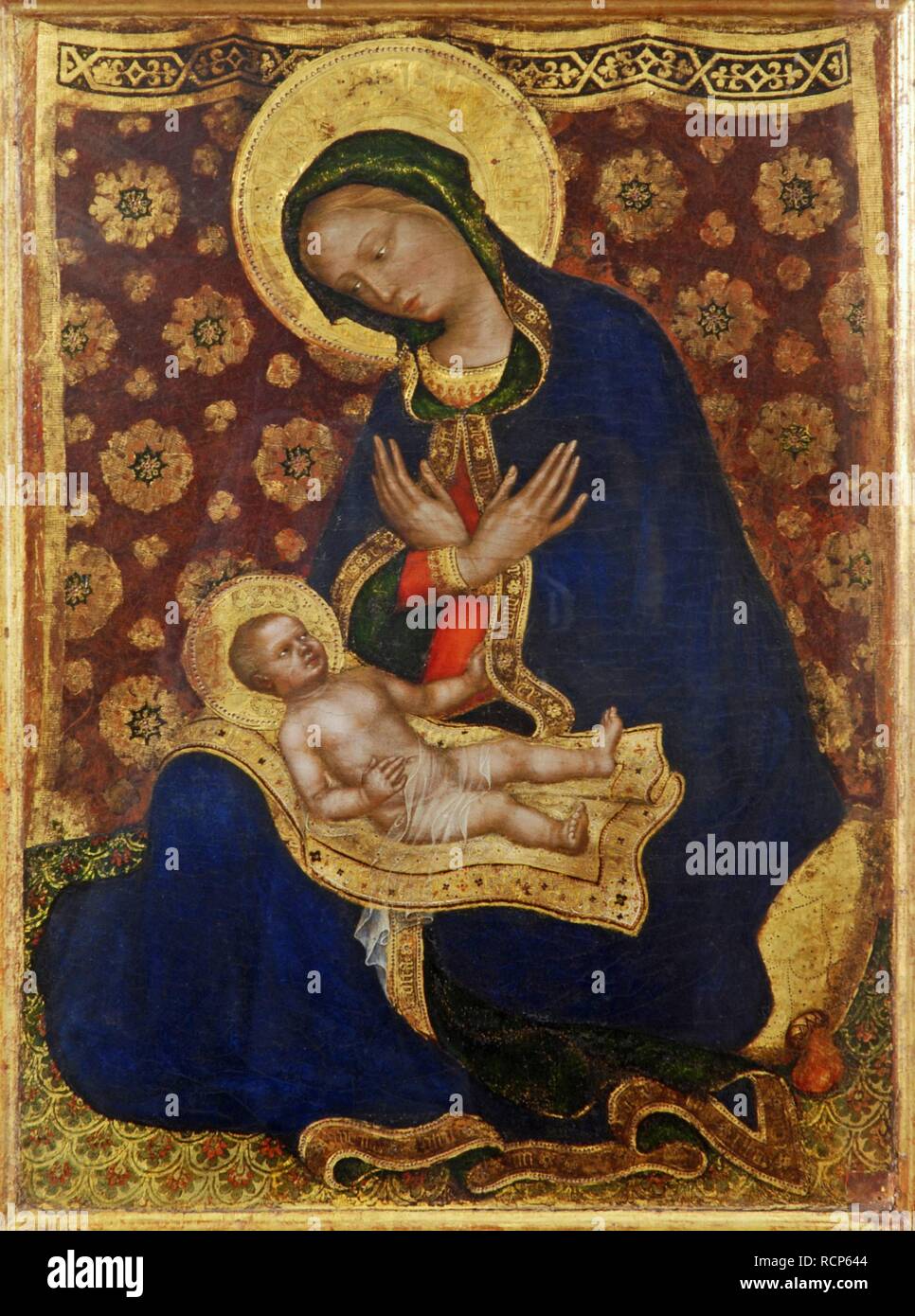 Madonna dell'Umiltà (Madonna dell'Umiltà). Museo: Museo Nazionale di San Matteo, Pisa. Autore: Gentile da Fabriano. Foto Stock