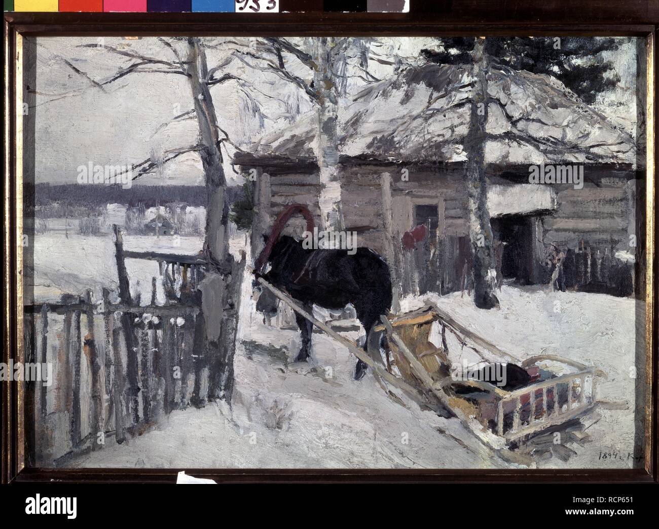 L'inverno. Museo: Membro Galleria Tretyakov di Mosca. Autore: Korovin, Konstantin Alexeyevich. Foto Stock