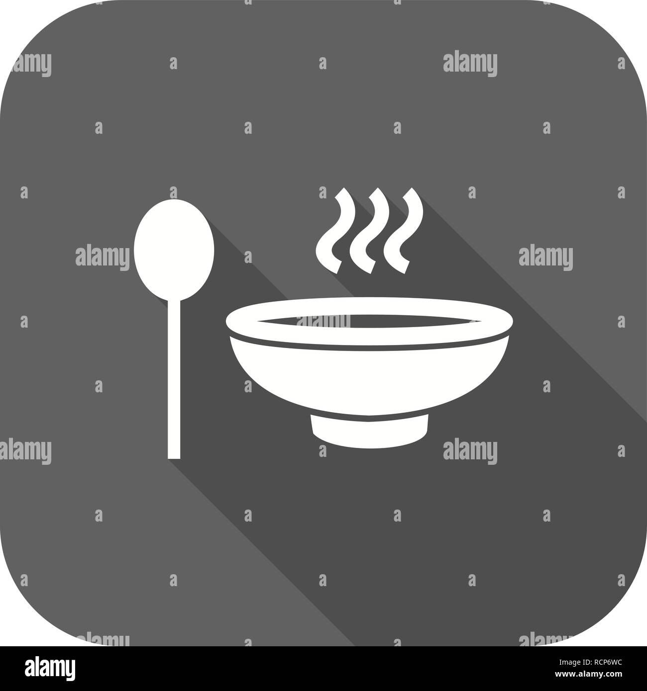 Vettore Icona zuppa Illustrazione Vettoriale