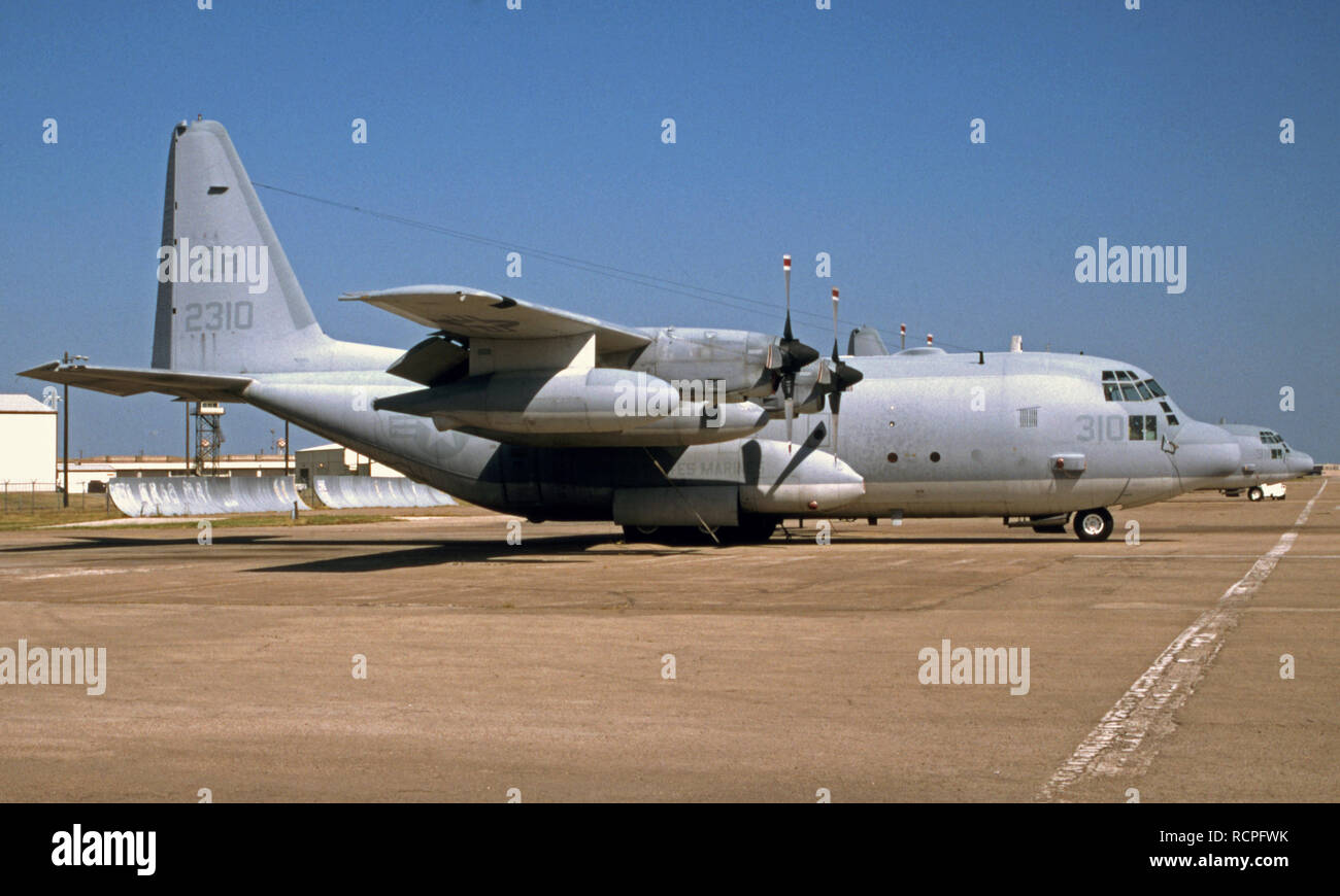 USMC Corpo della Marina degli Stati Uniti Lockheed KC-130T Hercules Foto Stock