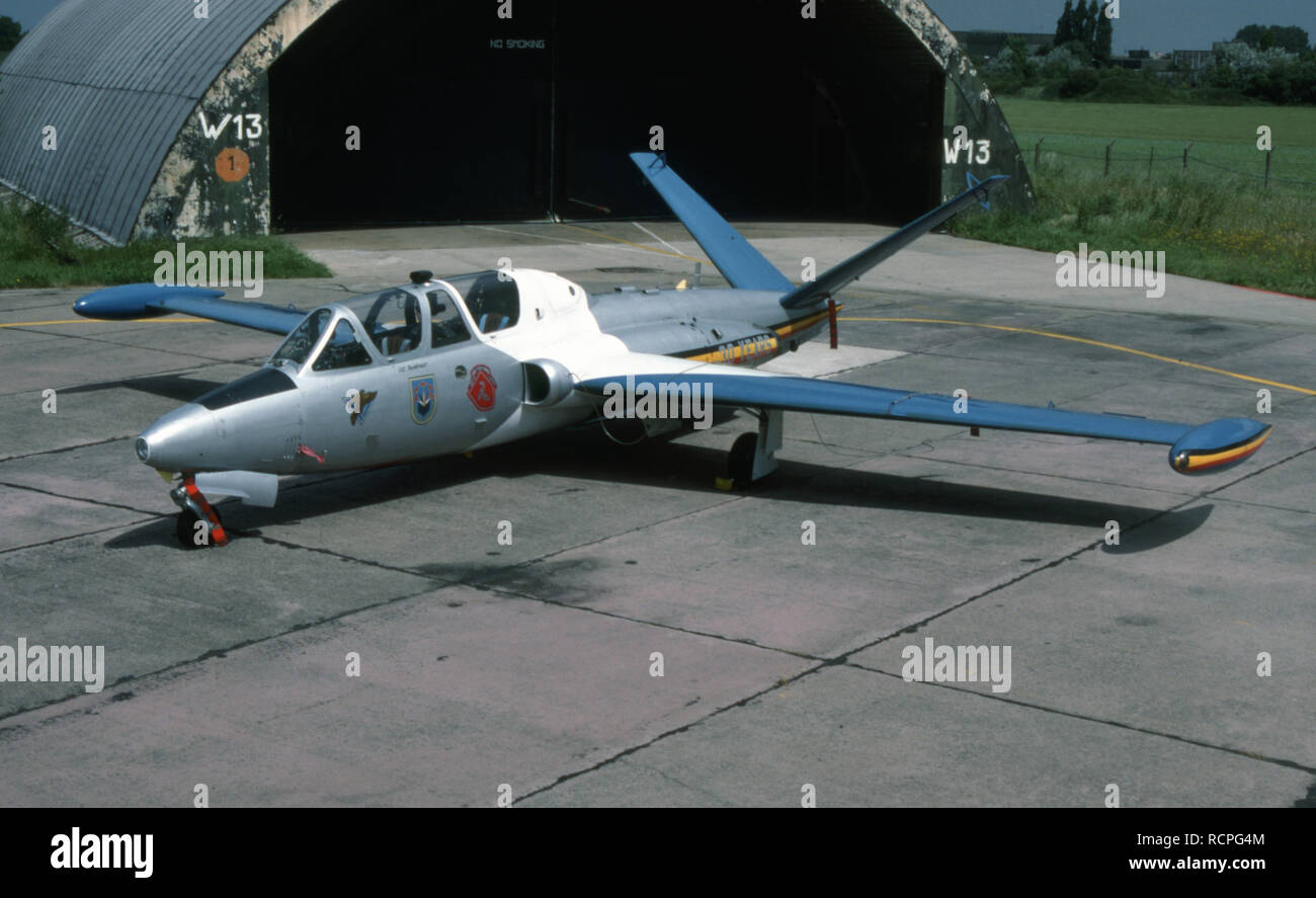 Belgische Luftwaffe belga / Air Force Fouga cm.170 Magister Foto Stock