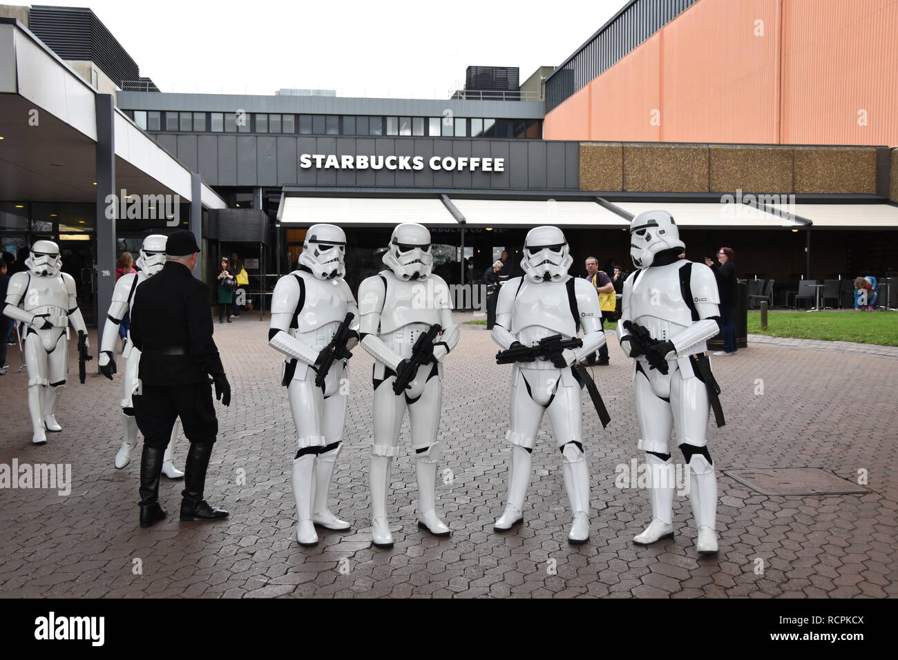Imperial stormtroopers al NEC Foto Stock