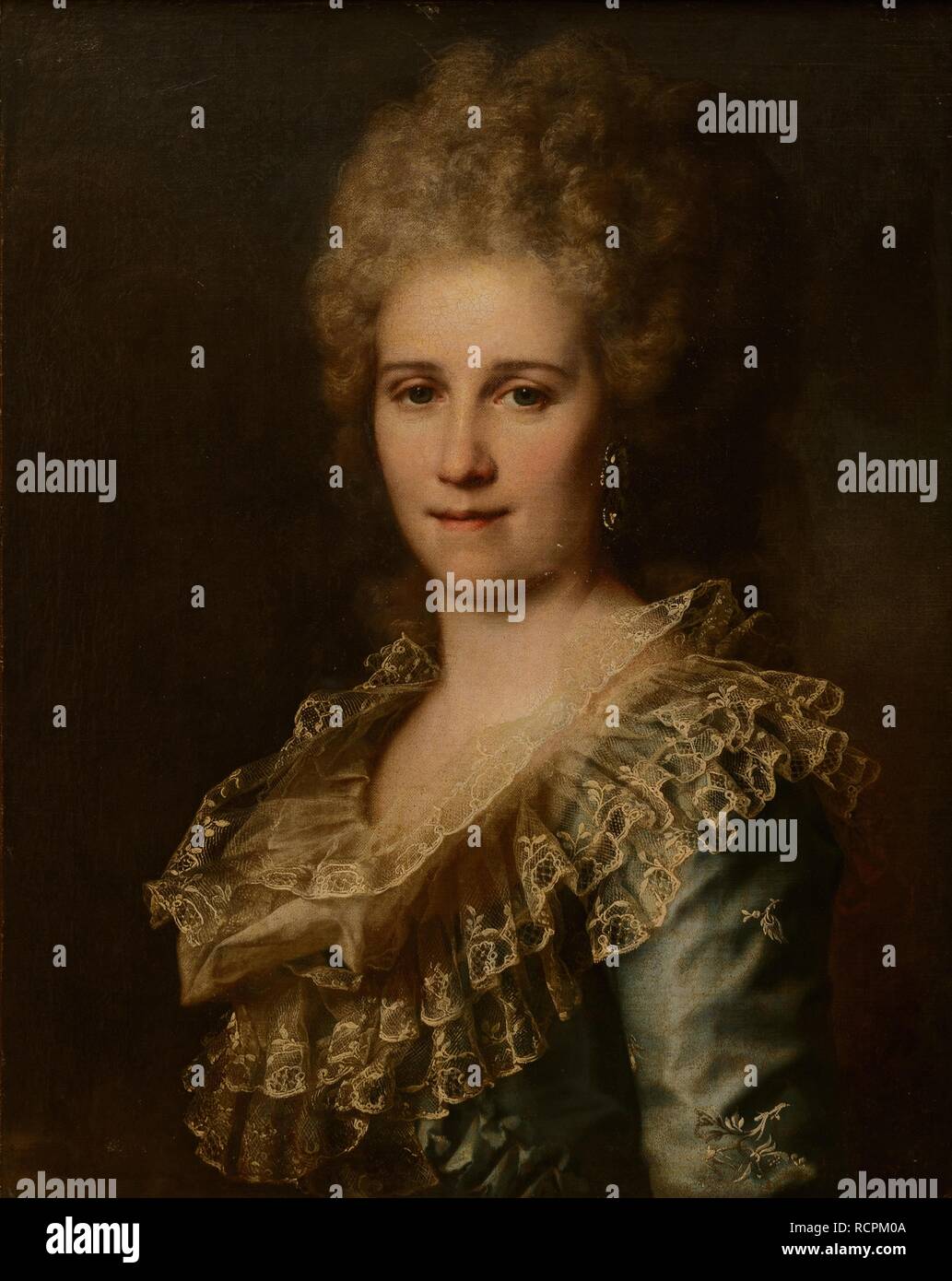 Ritratto di una donna. Museo: Stato A. Radishchev Art Museum, Saratov. Autore: Levitsky, Dmitri Grigorievich. Foto Stock