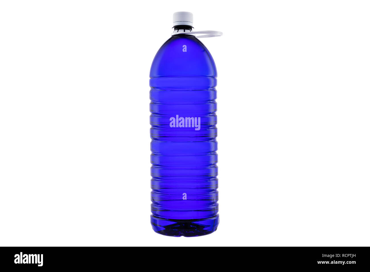 Bottiglia di acqua fresca isolati su sfondo bianco. Foto Stock