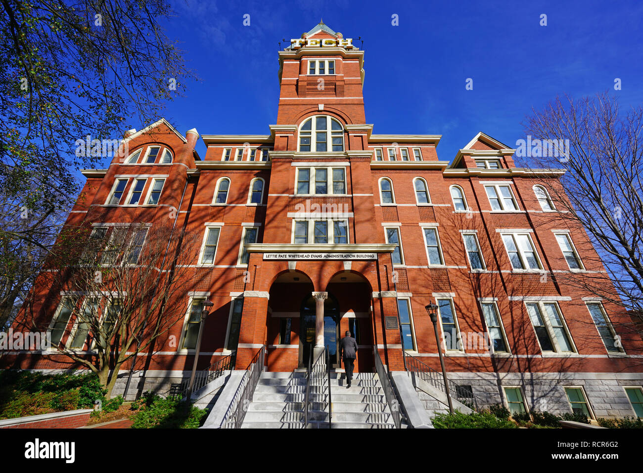 Vista del campus dell'Istituto di Tecnologia della Georgia (Georgia Tech), una delle principali università di ricerca situato in Midtown Atlanta, Georgia Foto Stock