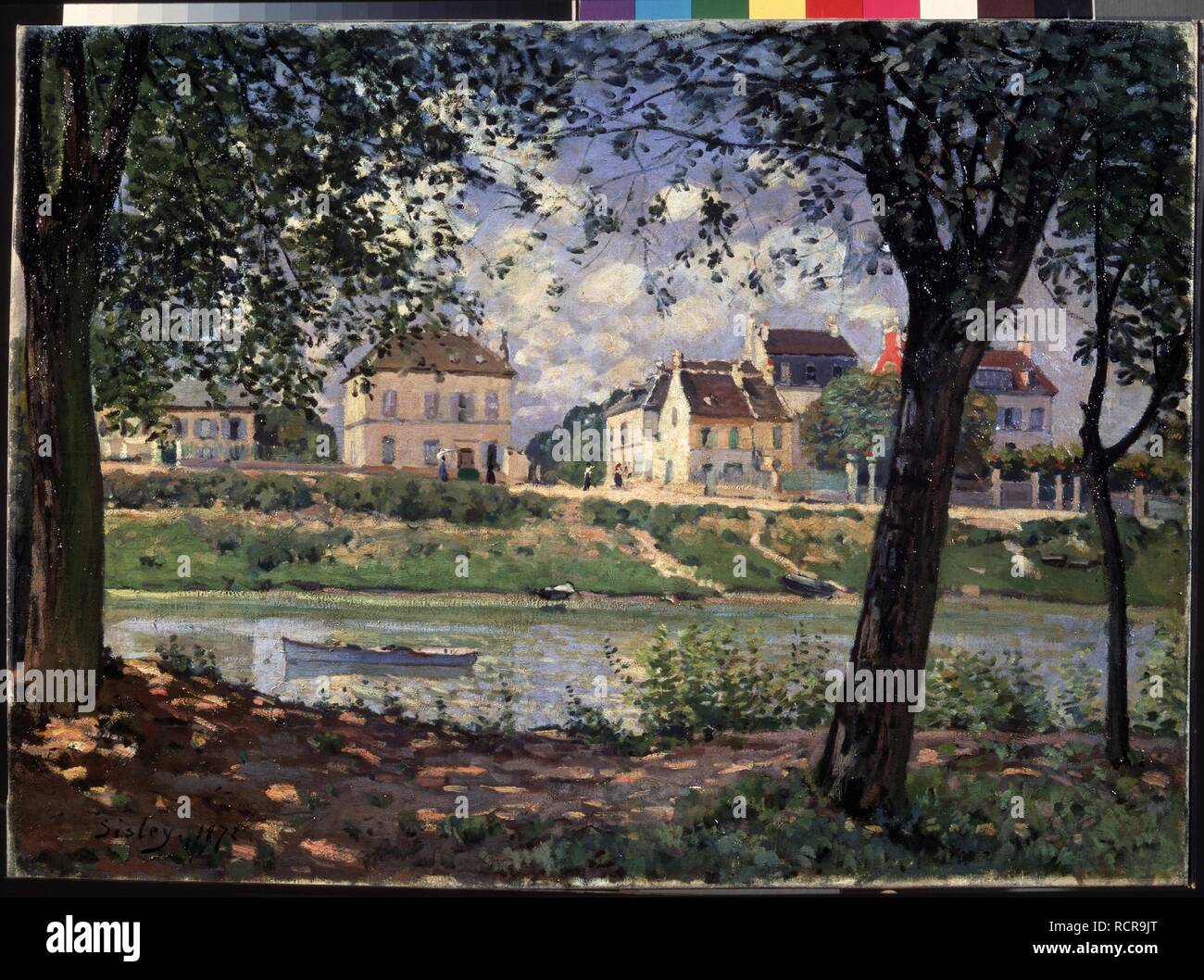 Villeneuve-la-Garenne (villaggio sulla Senna). Museo: Membro Hermitage di San Pietroburgo. Autore: SISLEY ALFRED. Foto Stock