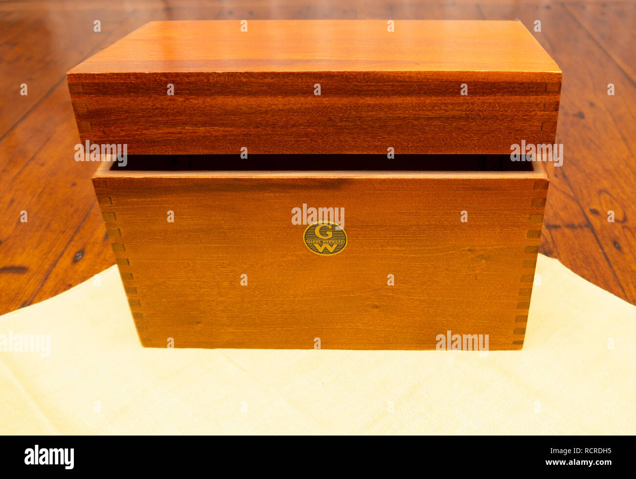 Scatola di legno Foto Stock