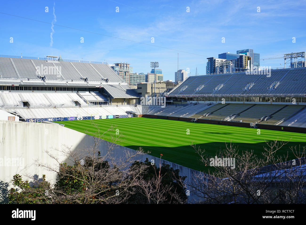 Vista del campus dell'Istituto di Tecnologia della Georgia (Georgia Tech), una delle principali università di ricerca situato in Midtown Atlanta, Georgia Foto Stock
