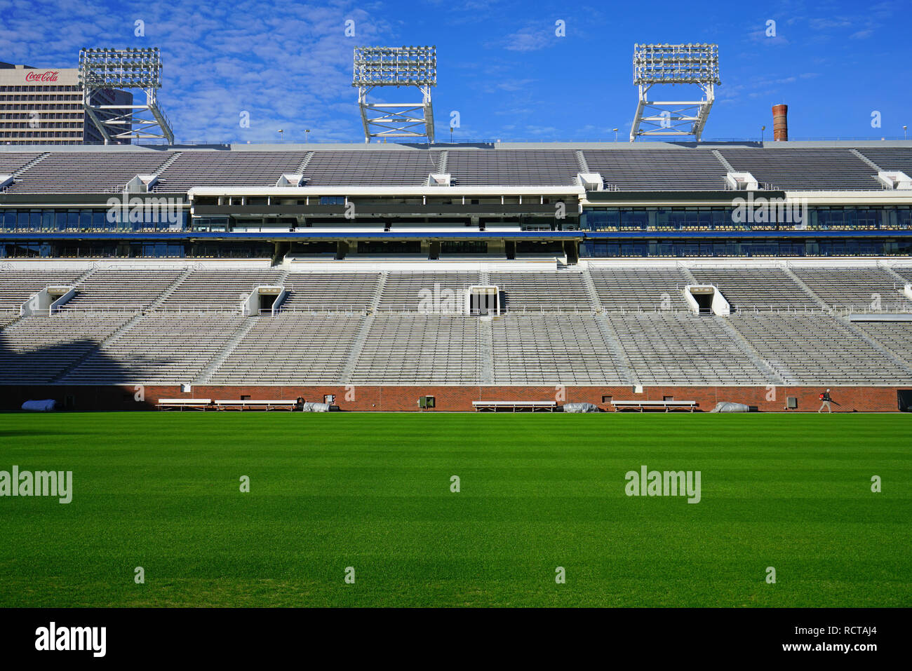 Vista del campus dell'Istituto di Tecnologia della Georgia (Georgia Tech), una delle principali università di ricerca situato in Midtown Atlanta, Georgia Foto Stock