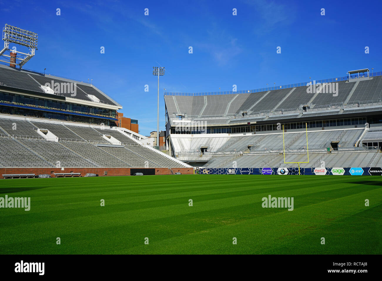 Vista del campus dell'Istituto di Tecnologia della Georgia (Georgia Tech), una delle principali università di ricerca situato in Midtown Atlanta, Georgia Foto Stock