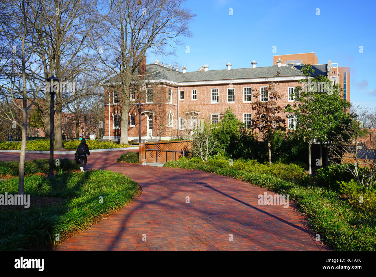 Vista del campus dell'Istituto di Tecnologia della Georgia (Georgia Tech), una delle principali università di ricerca situato in Midtown Atlanta, Georgia Foto Stock