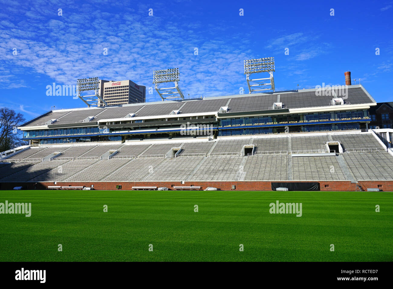 Vista del campus dell'Istituto di Tecnologia della Georgia (Georgia Tech), una delle principali università di ricerca situato in Midtown Atlanta, Georgia Foto Stock