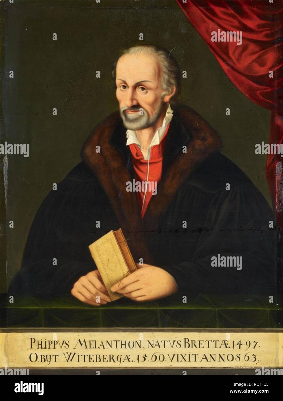 Ritratto di Philipp Melantone (1497-1560). Museo: Collezione privata. Autore: CRANACH, LUCAS il giovane. Foto Stock