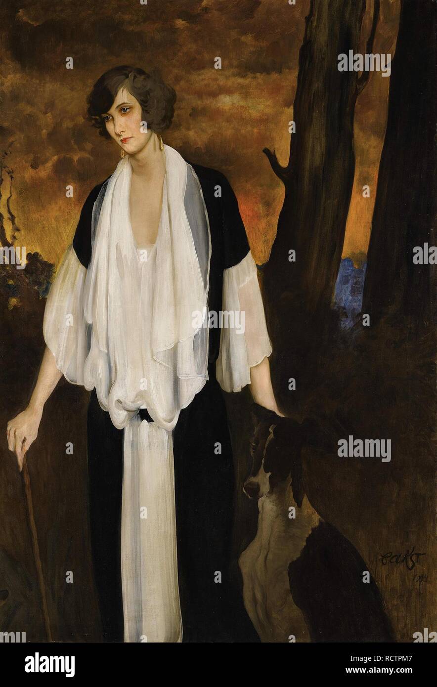 Ritratto di Rachel forte, il futuro Contessa Henri de Boisgelin. Museo: Collezione privata. Autore: Bakst, Leon. Foto Stock