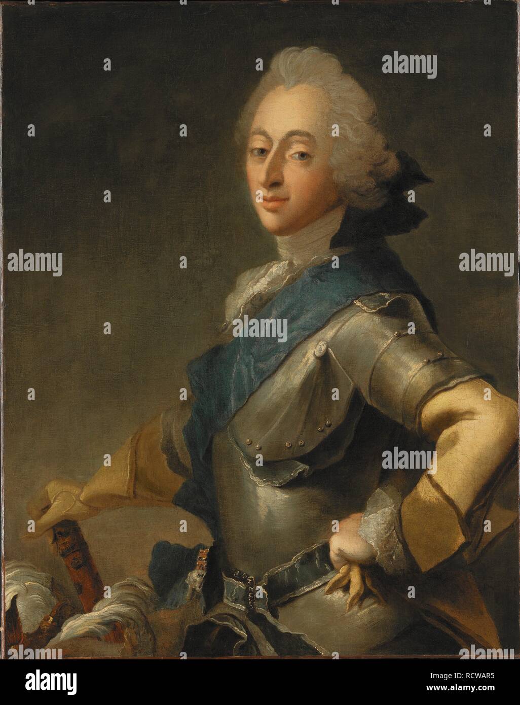 Ritratto di Re Federico V di Danimarca (1723-1766). Museo: Nationalmuseum di Stoccolma. Autore: Pilo, Carl Gustaf. Foto Stock