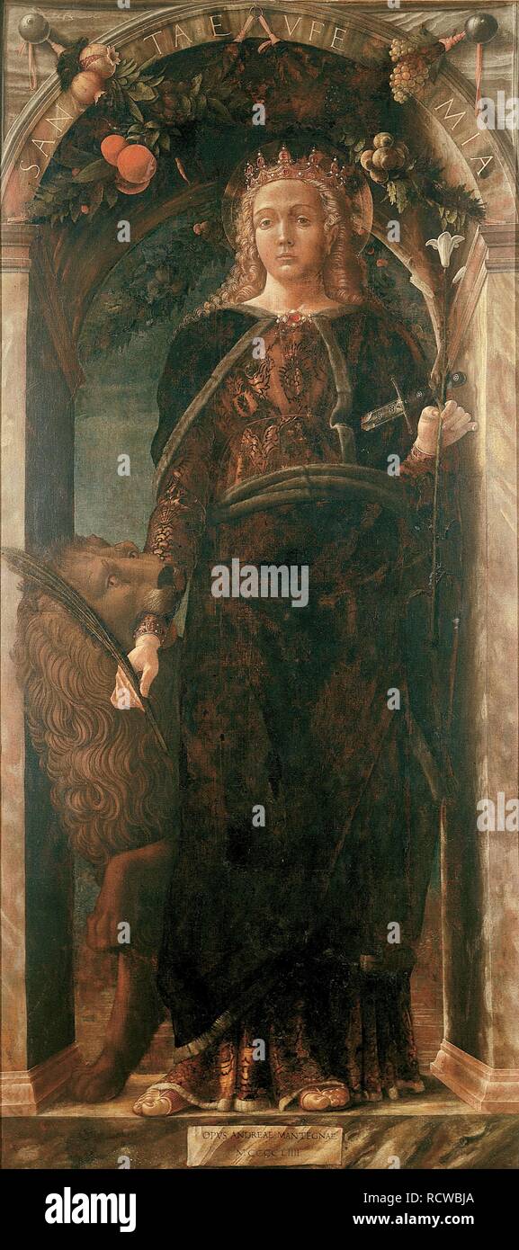 Santa Eufemia. Museo : Museo di Capodimonte, Napoli. Autore: Mantegna, ANDREA. Foto Stock