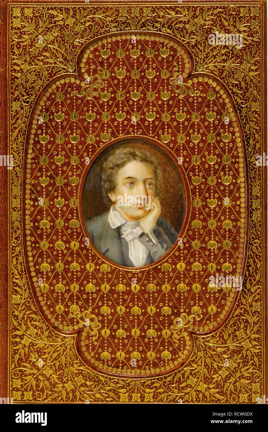Ritratto di John Keats (1795-1821). Museo: Collezione privata. Autore: SEVERN, Giuseppe. Foto Stock