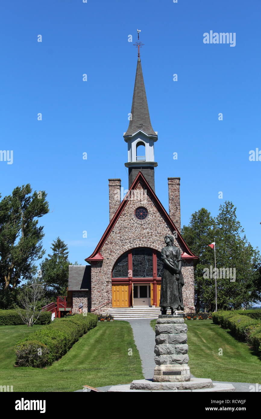 Église de Grandpré en Acadie Foto Stock