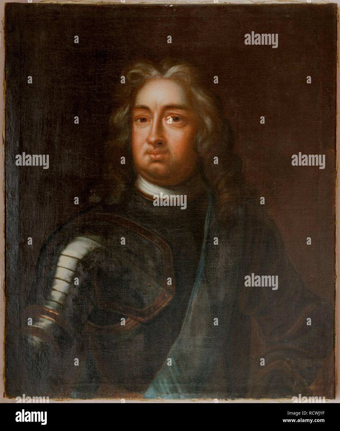 Ritratto di Carlo I (1654-1730), landgravio d Hesse-Kassel. Museo: Nationalmuseum di Stoccolma. Autore: Schroeder, Georg Engelhard. Foto Stock