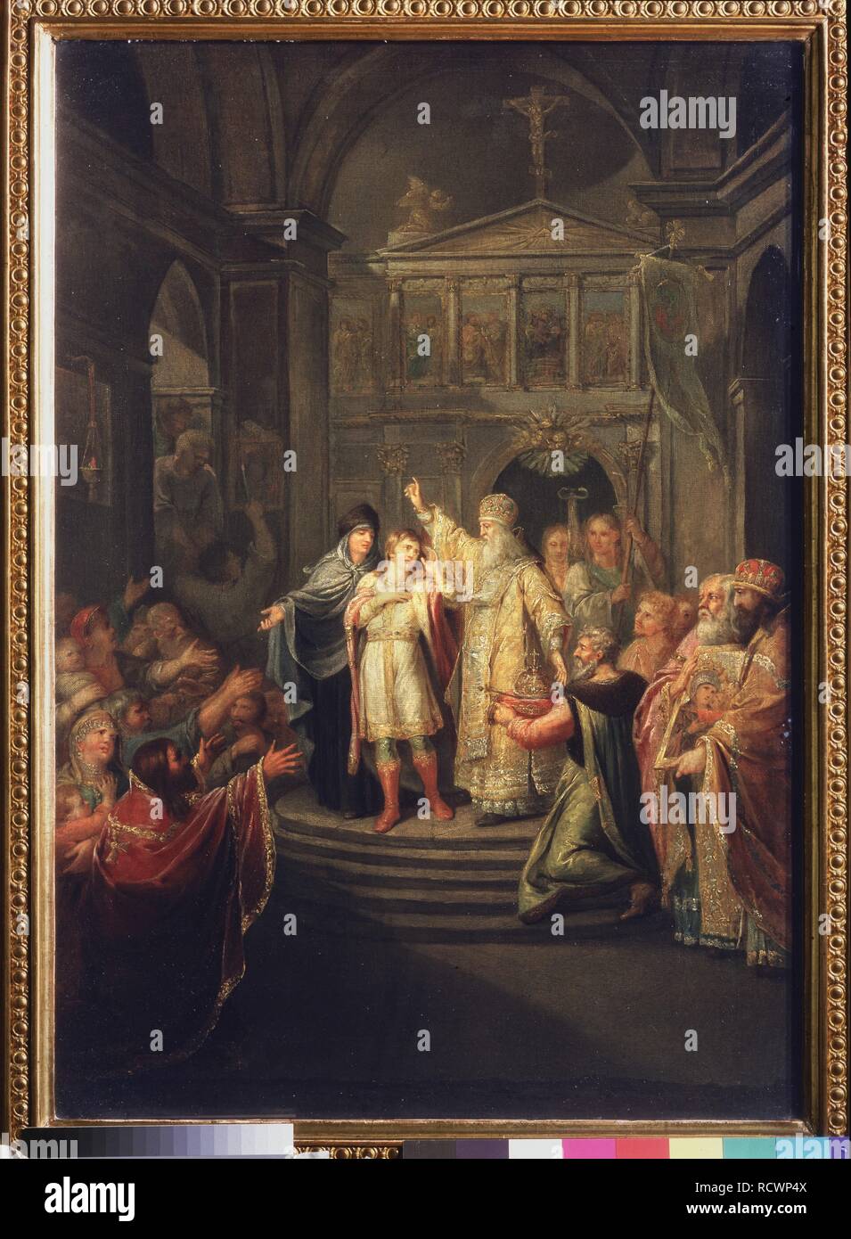 L'elezione di Michail Romanov per lo zar il 14 marzo 1613. Museo: Membro Galleria Tretyakov di Mosca. Autore: Ugryumov, Grigori Ivanovich. Foto Stock