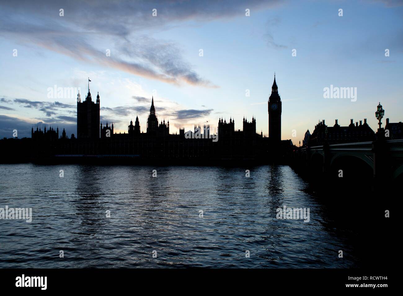 La Casa del Parlamento e dal Big Ben di Londra, Inghilterra, Regno Unito, Europa Foto Stock