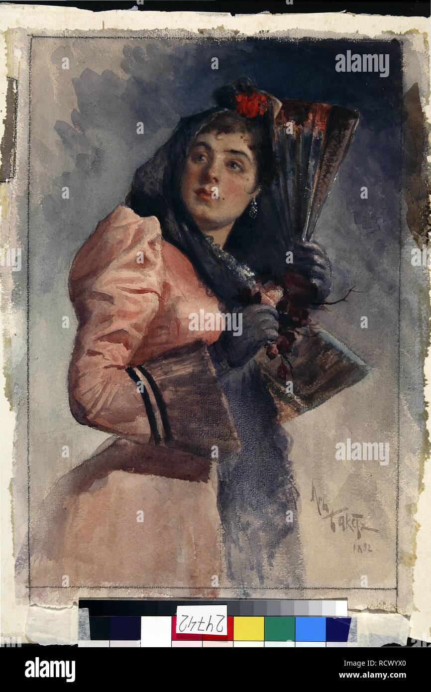 Carmen. Museo: Membro Galleria Tretyakov di Mosca. Autore: Bakst, Leon. Foto Stock